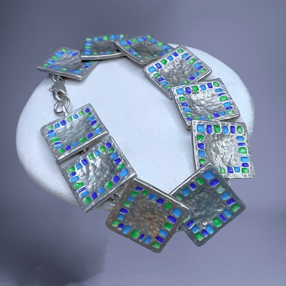 🌺Artisan Sterling Silver Bracelet - Picture 2 of 16